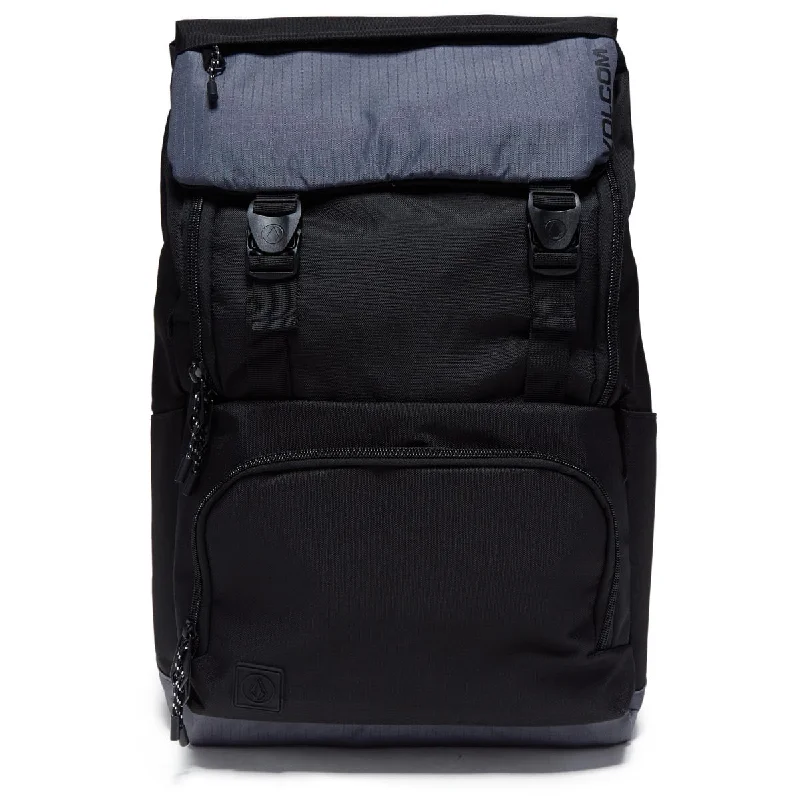 Bags For Minimalist And Functional Design Volcom Charter Fold-over Backpack - Black/Grey Bags For Minimalist And Functional Design Volcom Charter Fold-over Backpack - Black/Grey