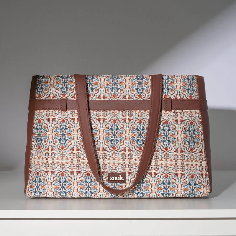 Bags With Tsa-Approved Features Agra Floral Statement Office Bag