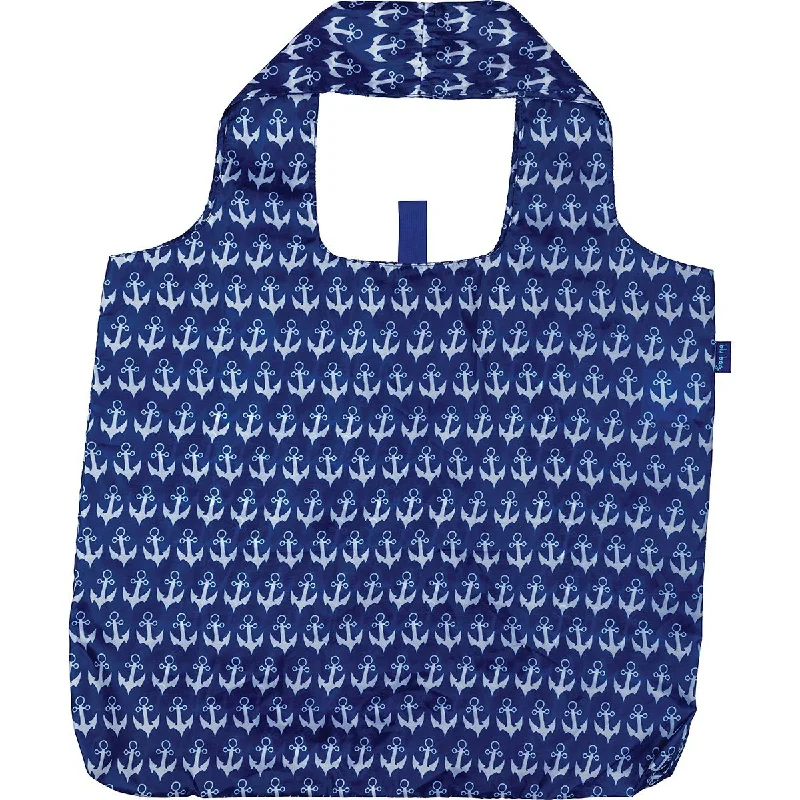 Minimalist Leather Bag For Modern Aesthetics Anchor Navy Blu Bag Reusable Shopping Bag-Machine washable