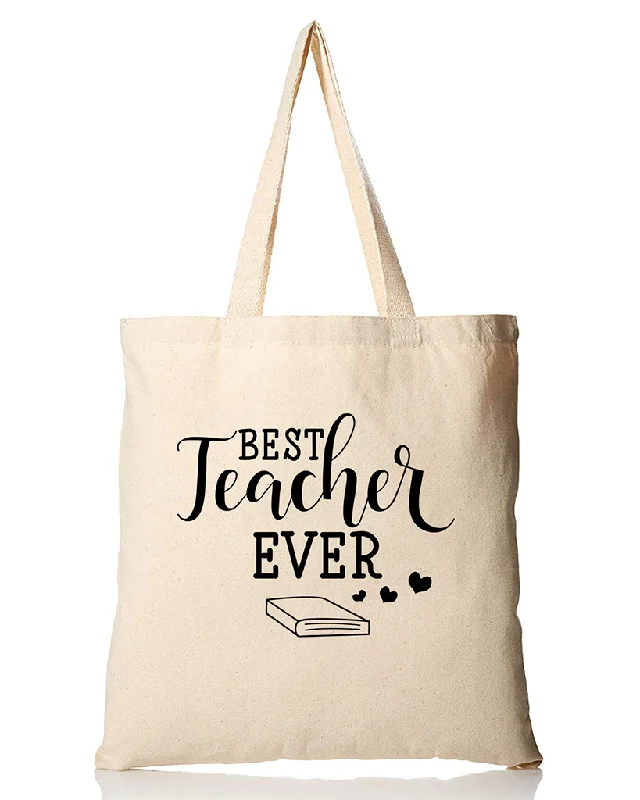 Glamorous Bags For Evening Events And Parties Best Teacher Ever Customizable Tote Bag - Teacher's Tote Bags