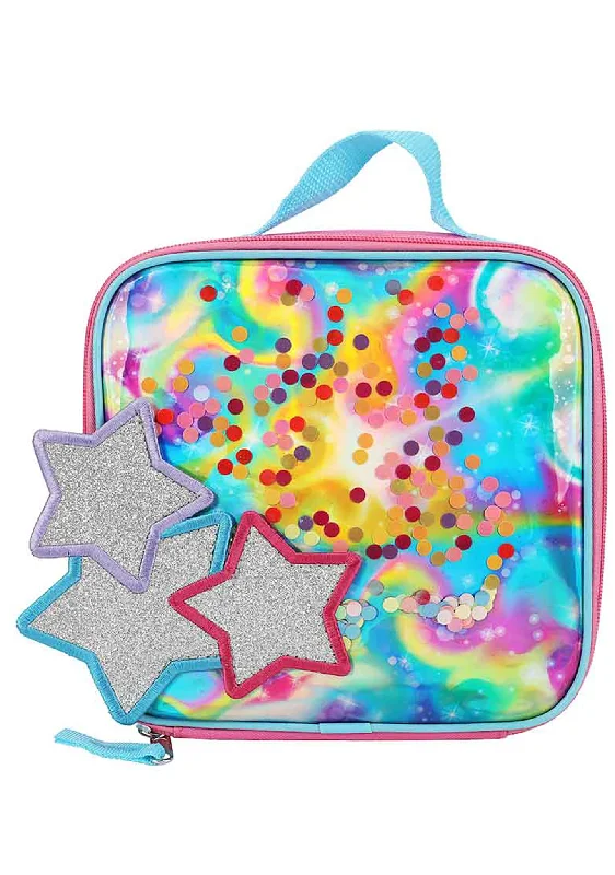 Eco-Friendly Bags With Promotions Falling Star Holographic Lunch Tote