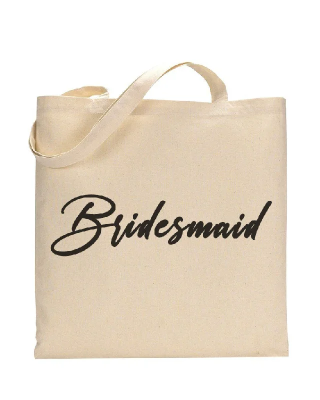 Luxurious But Budget-Friendly Bags Black Color Bridesmaid Tote Bag - Bridal-Wedding Tote Bags