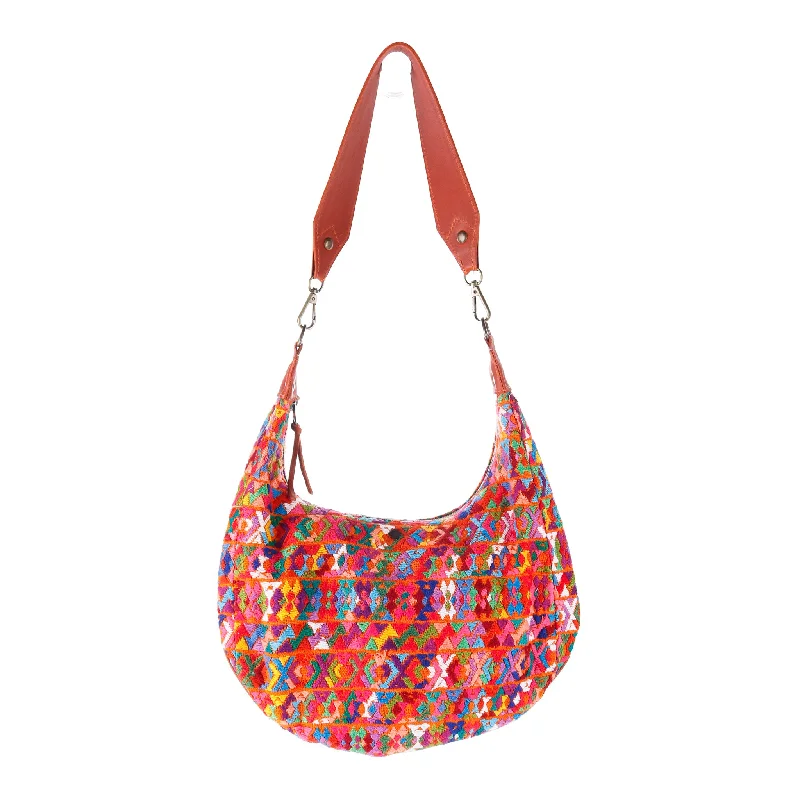 Designer-Inspired Bags At Budget-Friendly Prices BOHO SADDLE BAG - OOAK HUIPIL - SIENNA - NO. 13546