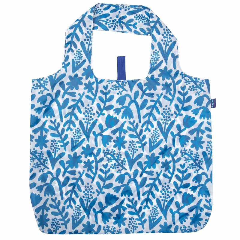Trendy And Discounted Designer Handbags Botanical Blu Bag Reusable Shopping Bag - Machine Washable