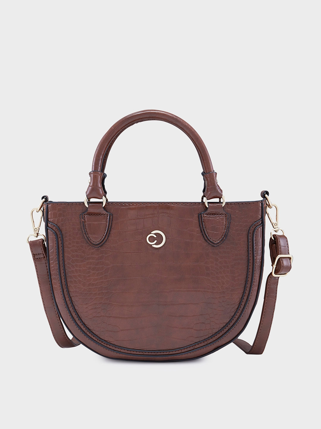 Retro Lovers Caprese Nicole Satchel Small Brown