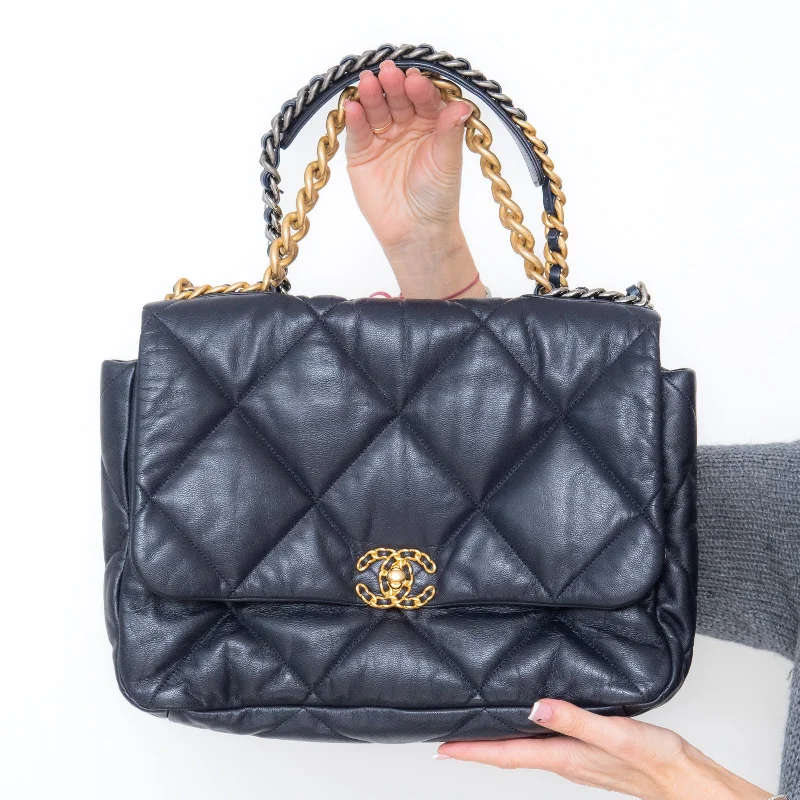 Bags For College Students On A Budget Chanel Navy Maxi 19 Flap Bag