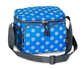 Lightweight And Affordable Bags Everest Cooler Lunch Bag - Blue/White Dot
