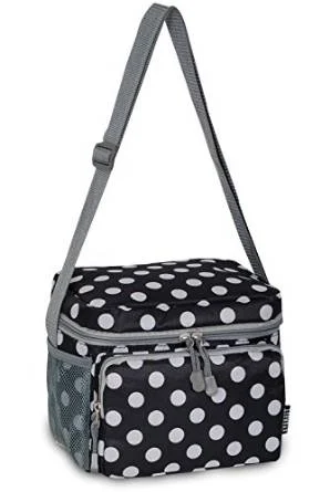 Bold And Flash-Sale Bags Everest Cooler Lunch Bag - Black/White Dot
