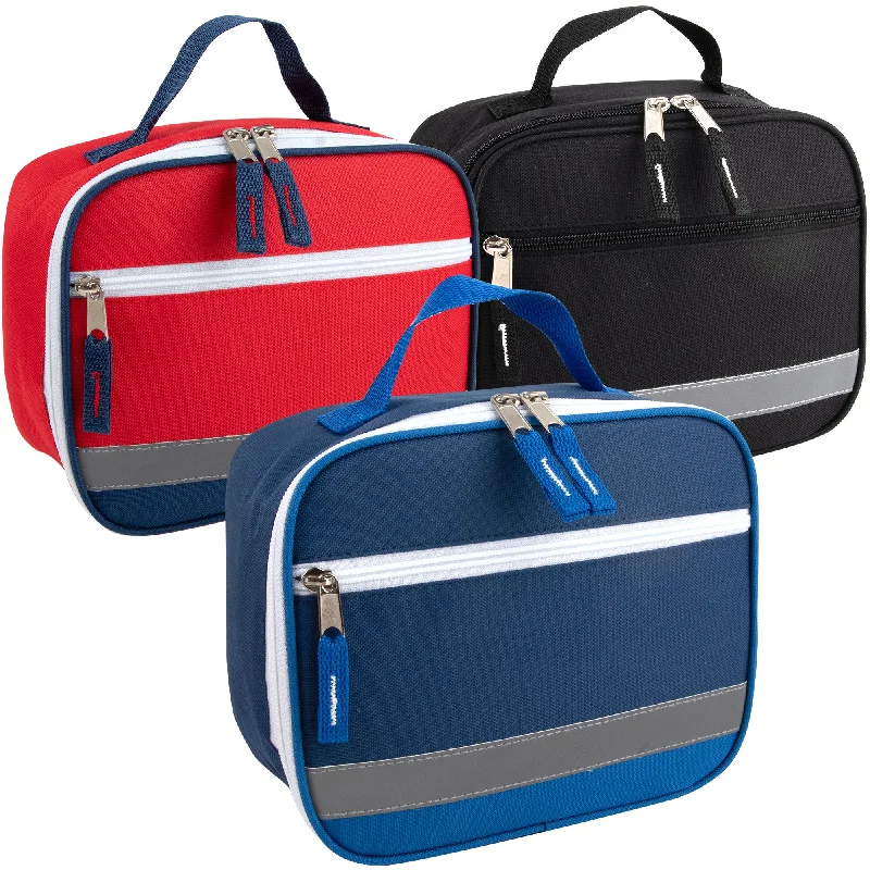 Trendy Bags For Teenage Girls Fridge Pak Reflective Strap Lunch Bag - 3 Colors