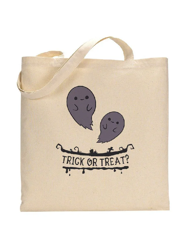 Affordable Bags For College Students On Sale Ghost Trick or Treat? - Halloween Tote Bags