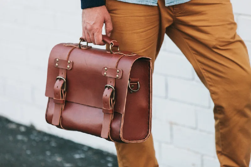 Bags For Minimalist And Functional Design H+B SADDLE | SEDONA BROWN LEATHER