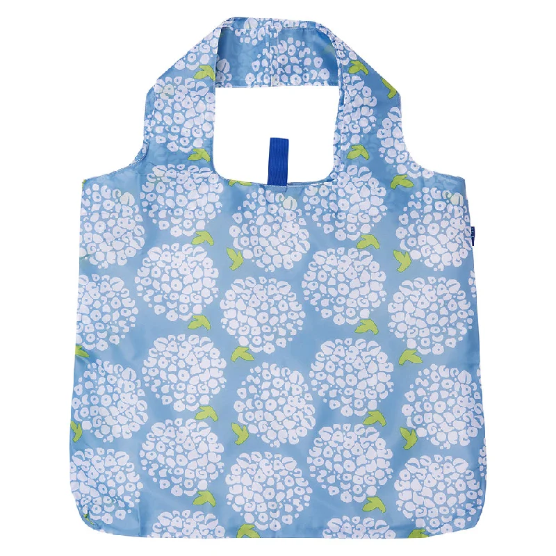 Affordable Handbags Blue Hydrangea Reusable Shopping Bag - Machine Washable