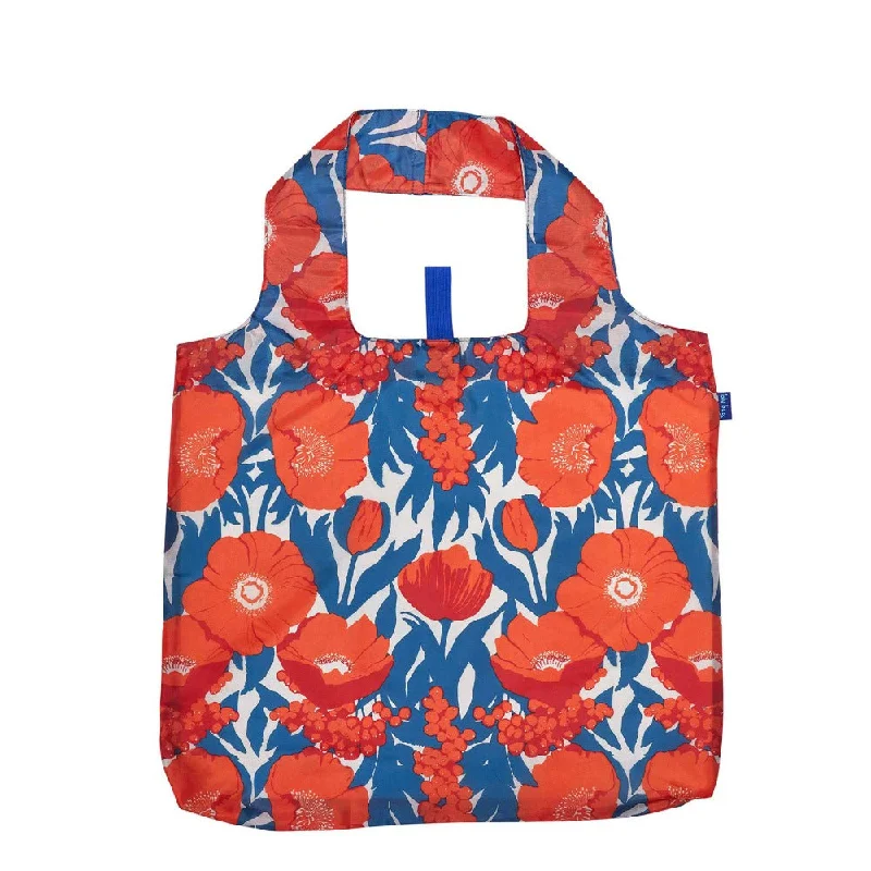 New Year Party Bag For Celebrations Icelandic Poppies Blu Bag Reusable Shopping Bag - Machine Washable