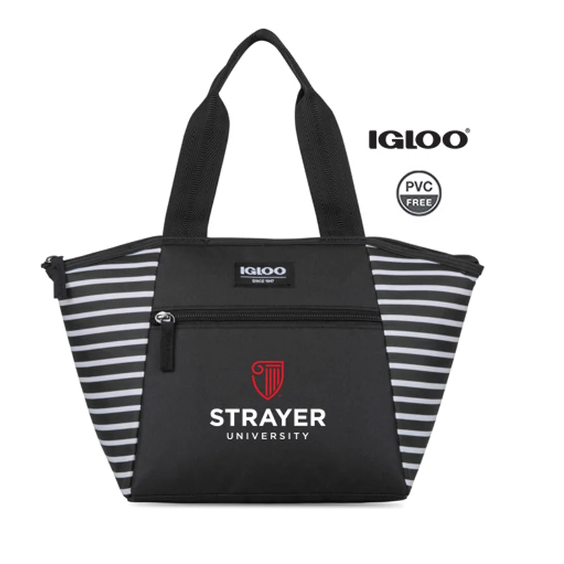Durable And Cheap Bags NEW STRAYER Igloo® Mini Essential Lunch Cooler Black & White Stripe Durable And Cheap Bags NEW STRAYER Igloo® Mini Essential Lunch Cooler Black & White Stripe