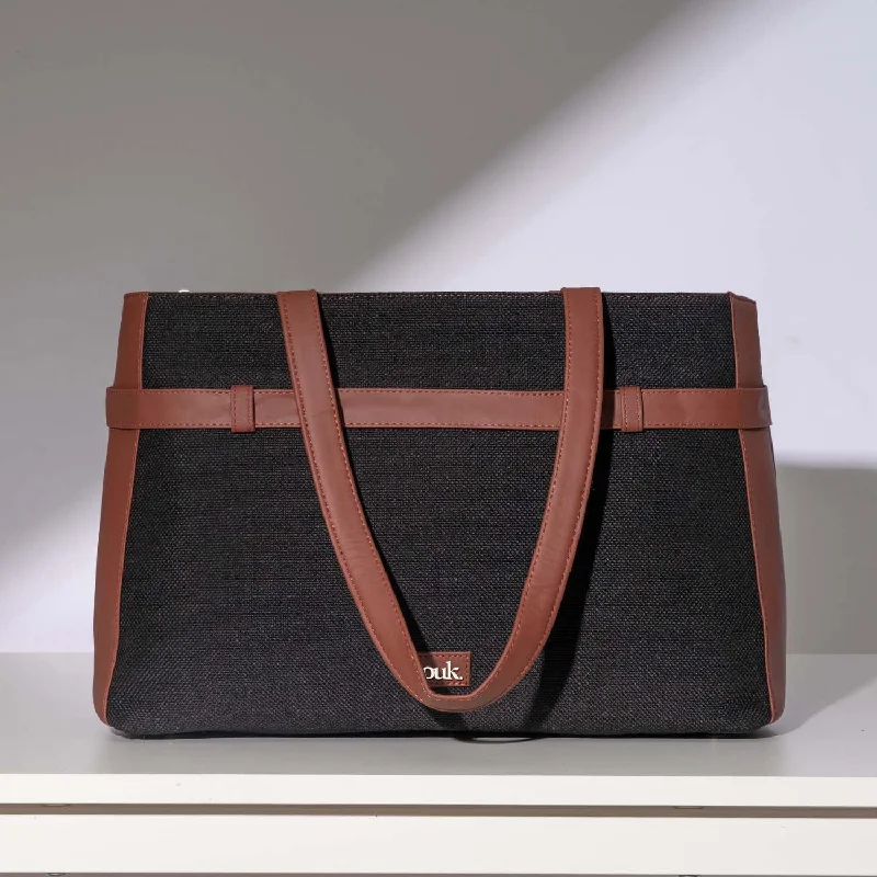 Inspired Bags For Modern Sophistication Jet Black Statement Office Bag