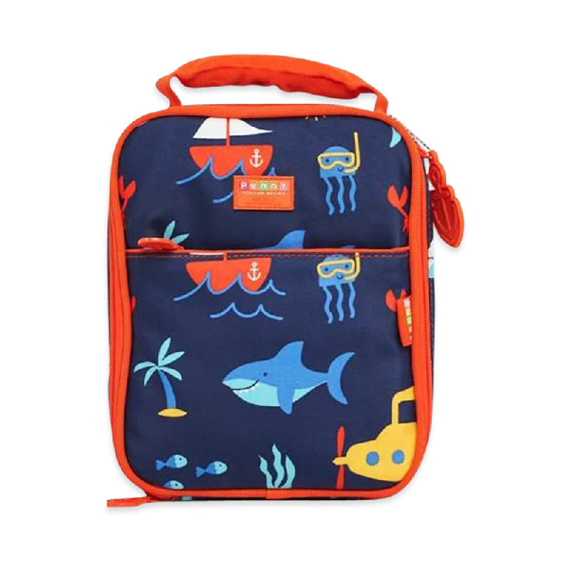 Lightweight Bags For Senior Travelers Large Insulated Lunch Bag - Anchors Away
