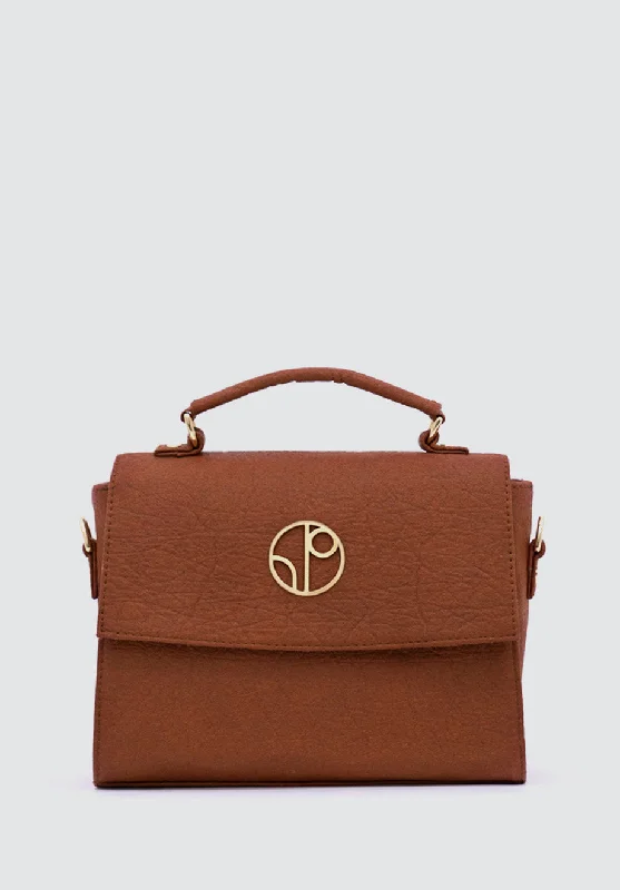 Cozy Handbags With Clearance Prices London LHR - Piñatex® Saddle Bag | Mocha