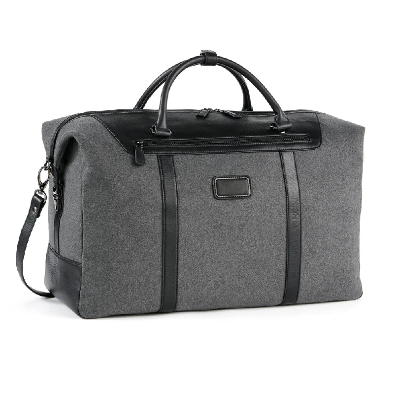 Luxury Bags On Sale Metropolitan Felt Travel Satchel with Leather Trim