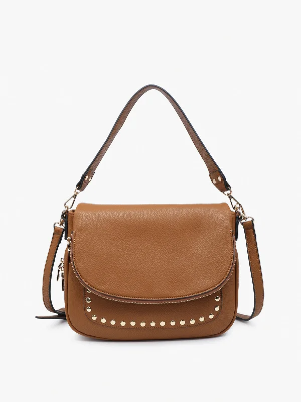 Eco-Friendly Bags For Sustainable Fashion Lovers Monet Vegan Grommet Saddle Bag