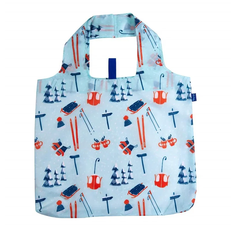 Halloween-Themed Nordic Sports blu Reusable Shopping Bag-Machine washable
