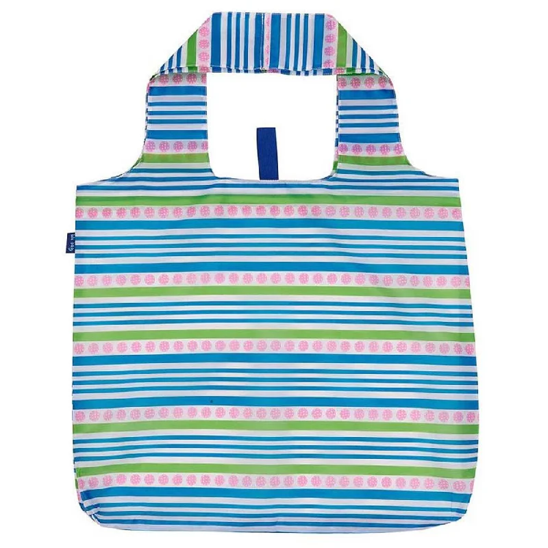 Bag For Modern Fashion Pickleball Stripe blu Reusable Shopping Bag-Machine Washable