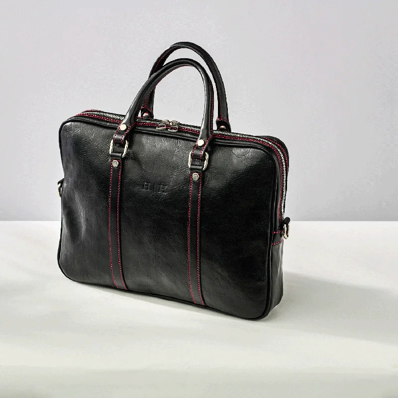 Flash Sale On Premium Bags Piero Briefcase Rosso Nero - Auto Amore™️