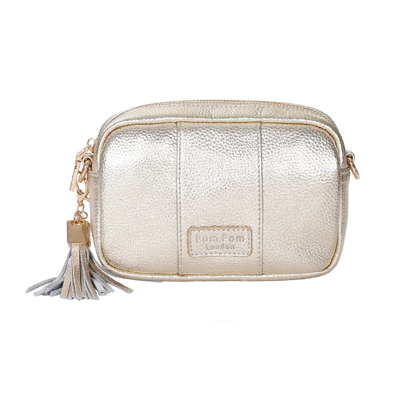 Handbag For Fashion Pom Pom London City MINI Bag Metallic Gold