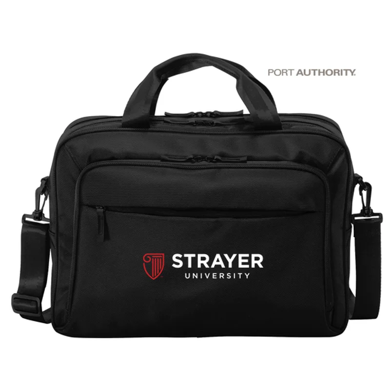 Anti-Theft And Budget-Friendly Bags NEW STRAYER Port Authority ® Exec Briefcase  - Black