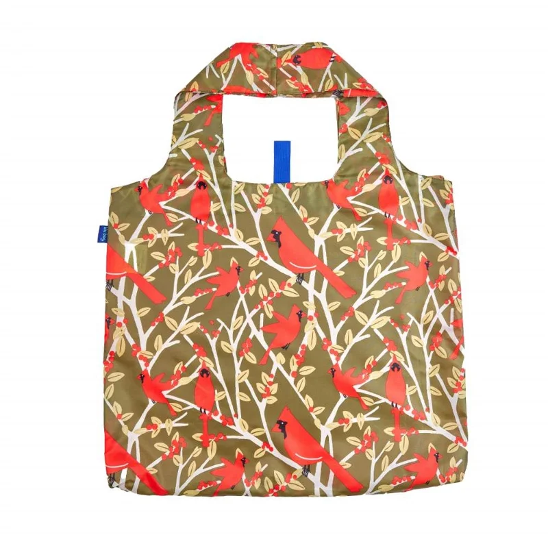 Black Friday Deals On Stylish Handbags Red Cardinals blu Reusable Shopping Bag-Machine washable