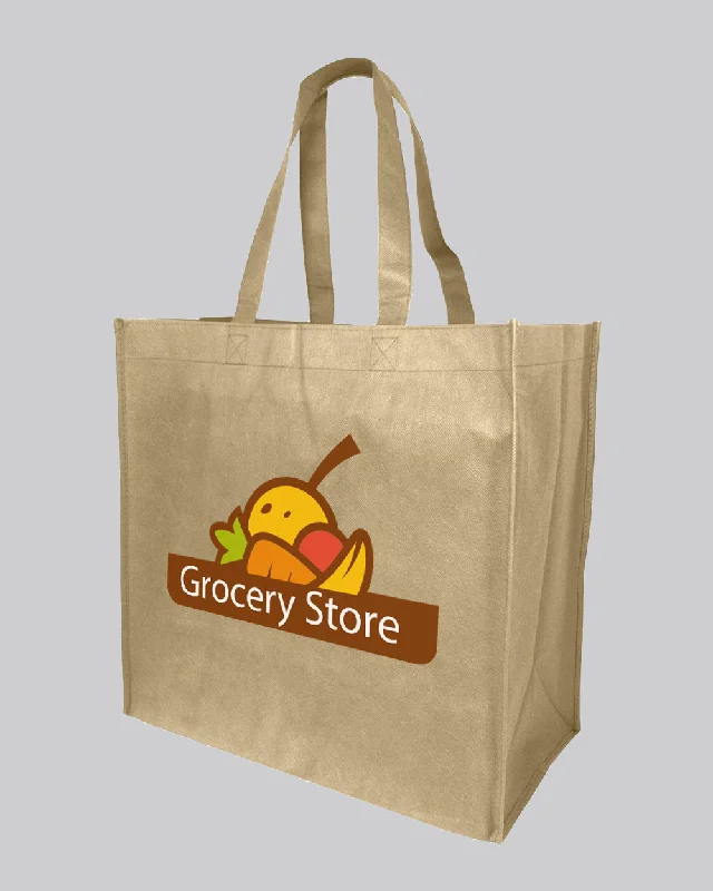 Urban Style Large Shopping Grocery Customized Logo Tote Bags - Promo Tote Bags