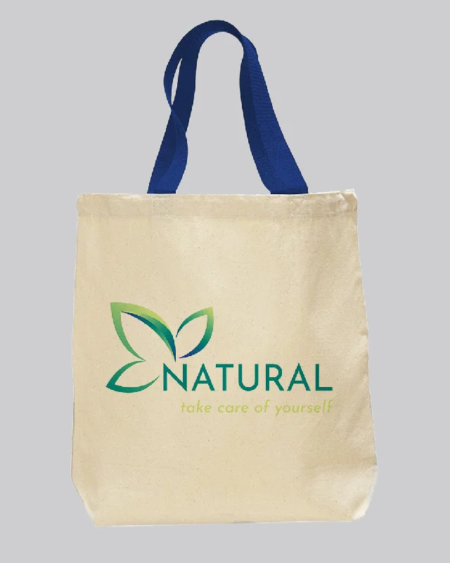 Vibrant Bags With Discounts Royal Handle Customize Canvas Tote Bags - Custom Logo Canvas Tote Bags