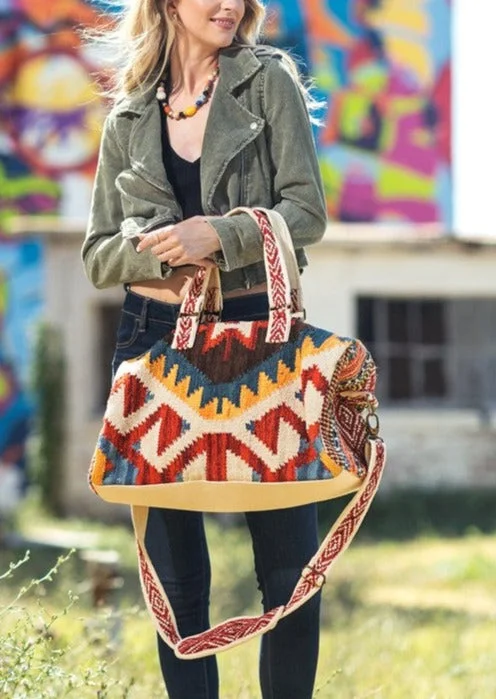 Stylish And Affordable Bags For Every Occasion Sedona Aztec Print Weekender Duffle Bag Stylish And Affordable Bags For Every Occasion Sedona Aztec Print Weekender Duffle Bag