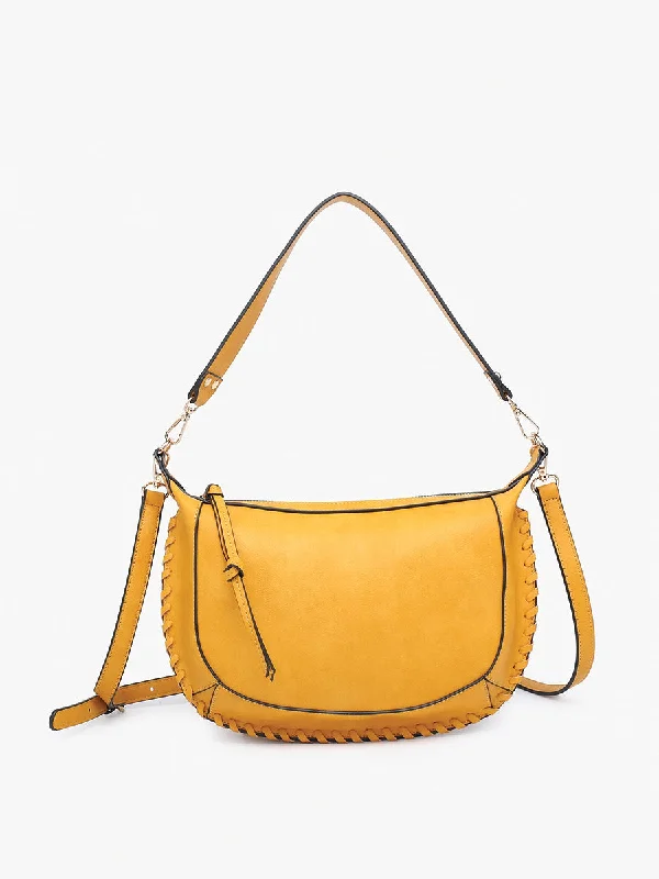 Luxury Bags With Premium Materials And Craftsmanship Sierra Vegan Whipstitch Saddle Bag