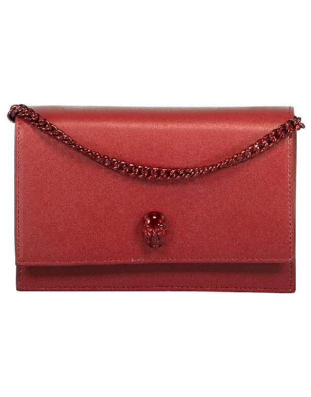 Minimalist Bags For Clean And Modern Aesthetics Skull Mini Bag - Red