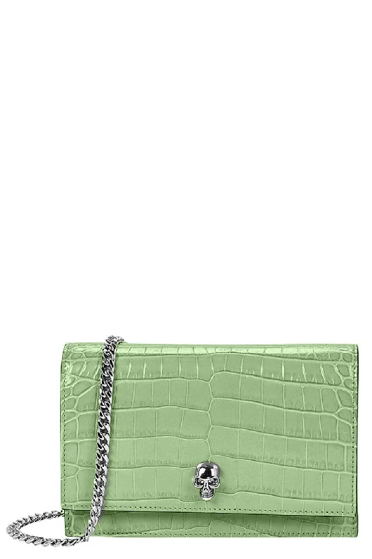 Inspired Bags For High-End Fashion Skull Mini Bag - Sage
