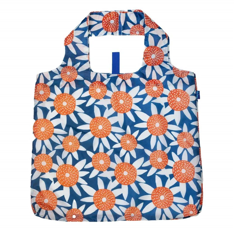 Luxury Bags Straw Sunflowers Red Blue blu Reusable Shopping Bag-Machine washable