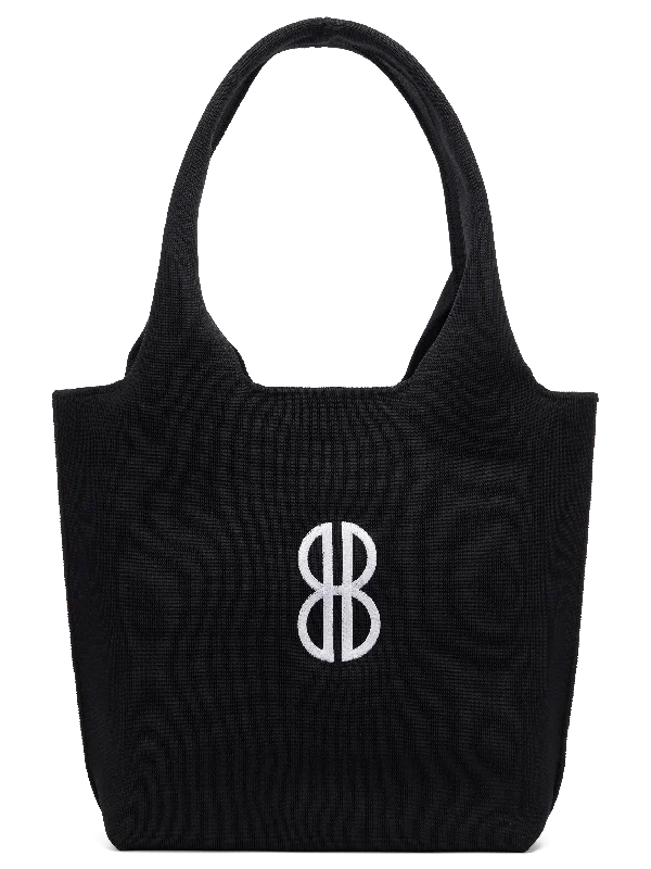 Affordable Handbags Sutton City Tote - Black Solid Monogram - Medium