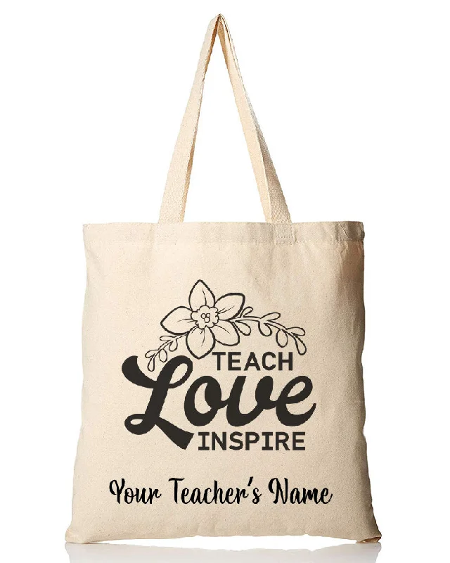 Stylish Bags For Fashion Bloggers Love Inspire Customizable Tote Bag - Teacher's Tote Bags