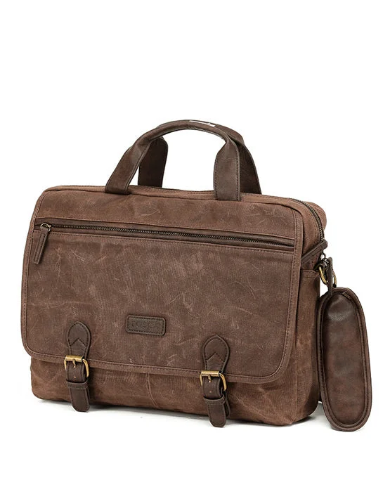 Handbag For Women TOSCA- WAXED CANVAS BRIEFCASE