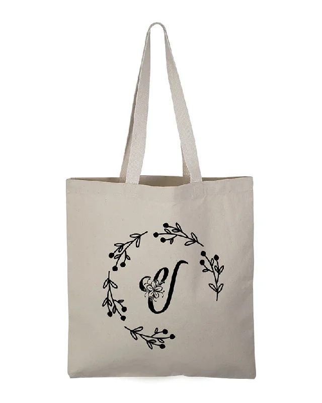 Eco-Friendly Bags For Sustainable Fashion Lovers ''V'' Letter Initial Canvas Tote Bag - Initials Bags