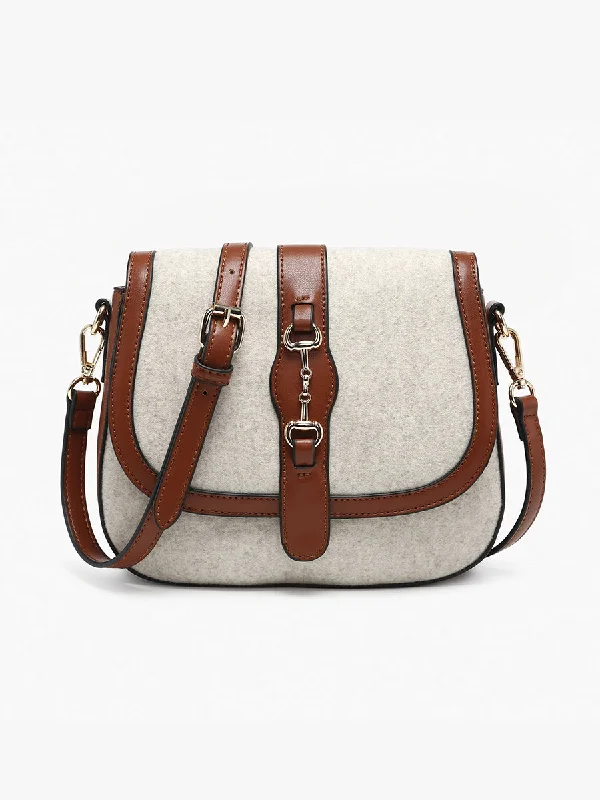 Durable And Fashionable Bags For Daily Use Vanna Vegan Contrast Saddle Bag
