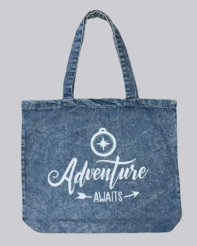 Stylish Bags With Discounts Washed Denim Canvas Tote Bags Promotional - Canvas Tote Bags Custom Printed