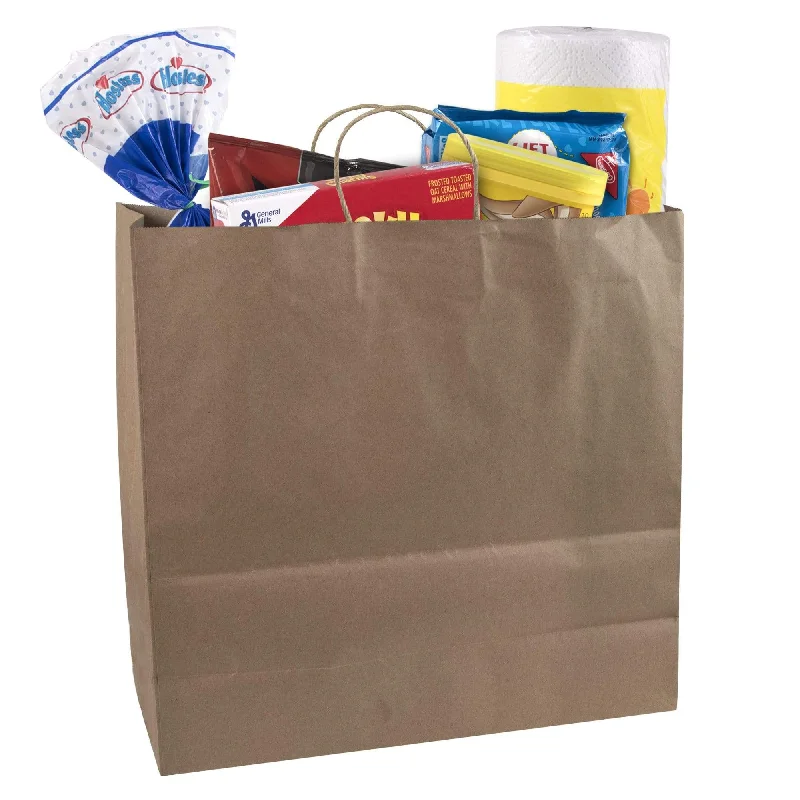 Discounted Designer Bags For Clearance Sale 16-Inch Kraft Paper Bags for Shopping and Food Delivery