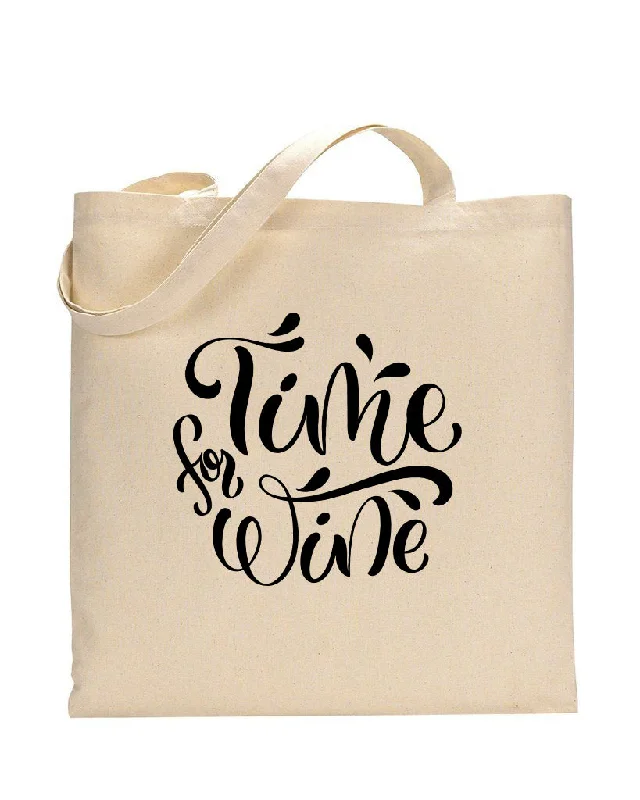 Trendy Bags For Sales Time For Wine Design - Winery Tote Bags