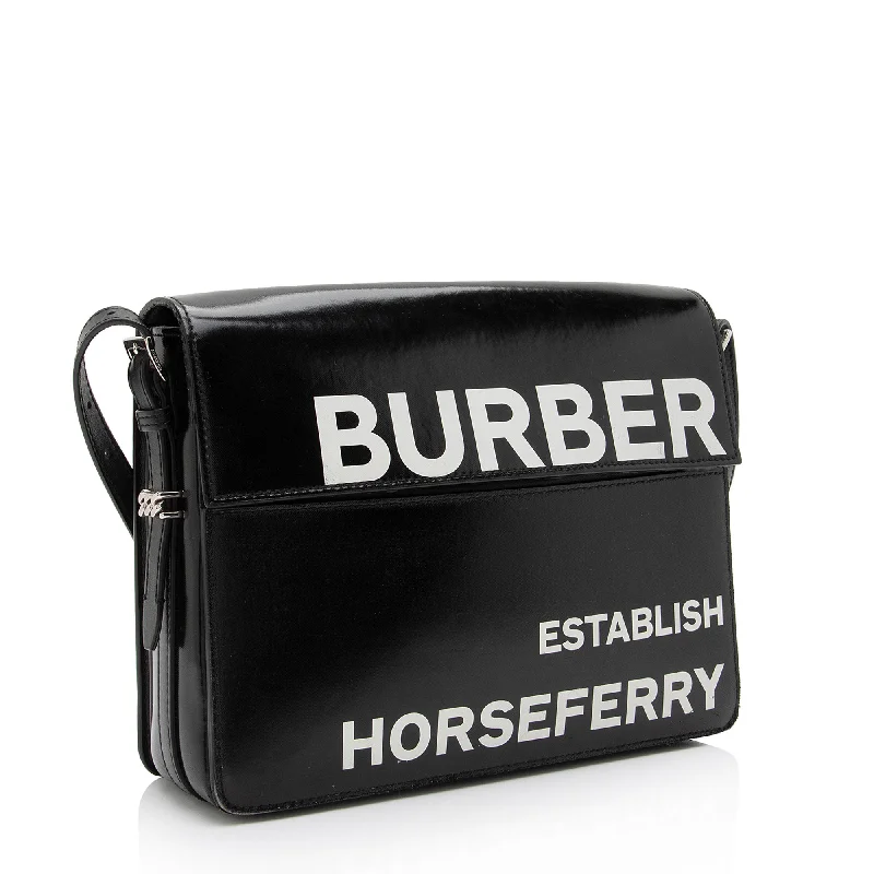 Lightweight Bags With Clearance Prices Burberry Coated Canvas Horseferry Print Grace Large Flap Shoulder Bag (SHF-8i3NQl)