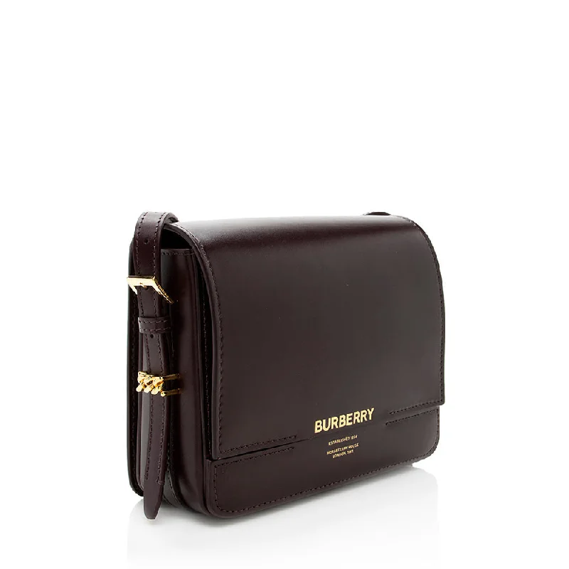 Trendy Bags For Teenage Girls Burberry Leather Grace Small Flap Shoulder Bag (SHF-18300)
