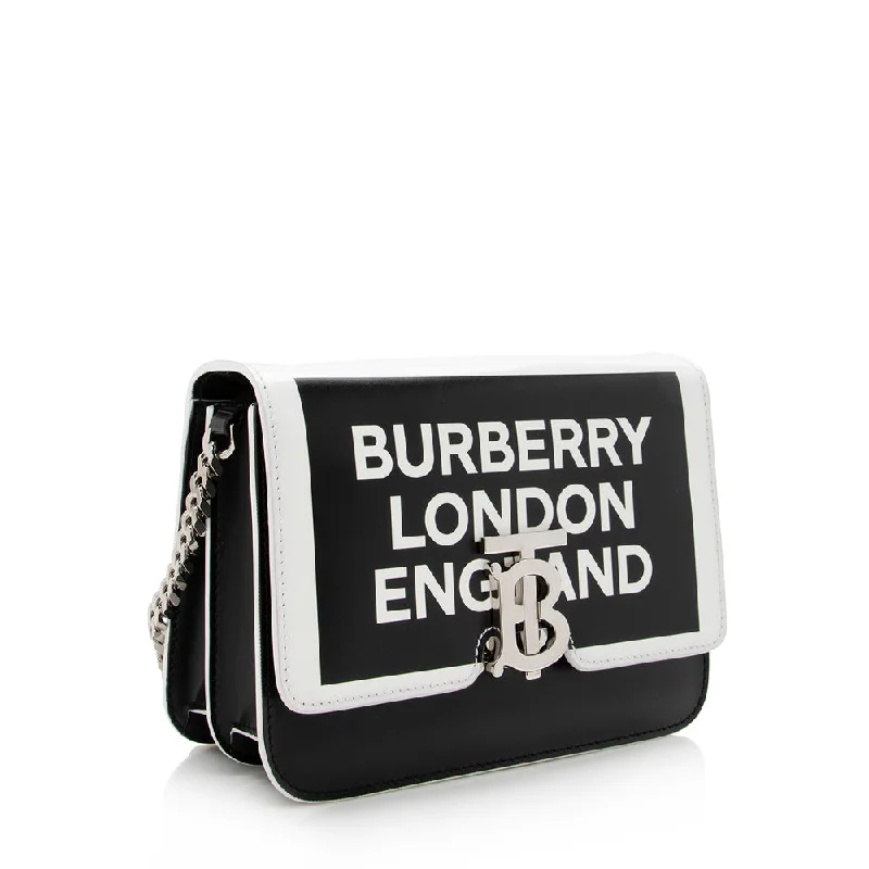 Stylish Bags For Fashion Bloggers With Promotions Burberry Leather Logo TB Shoulder Bag (SHF-15424)