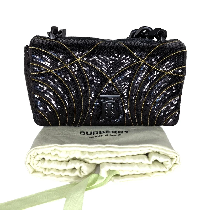 Romantic Valentine's Day Bags With Promotions Burberry Lola Small Quilted Sequin Chain Shoulder Bag