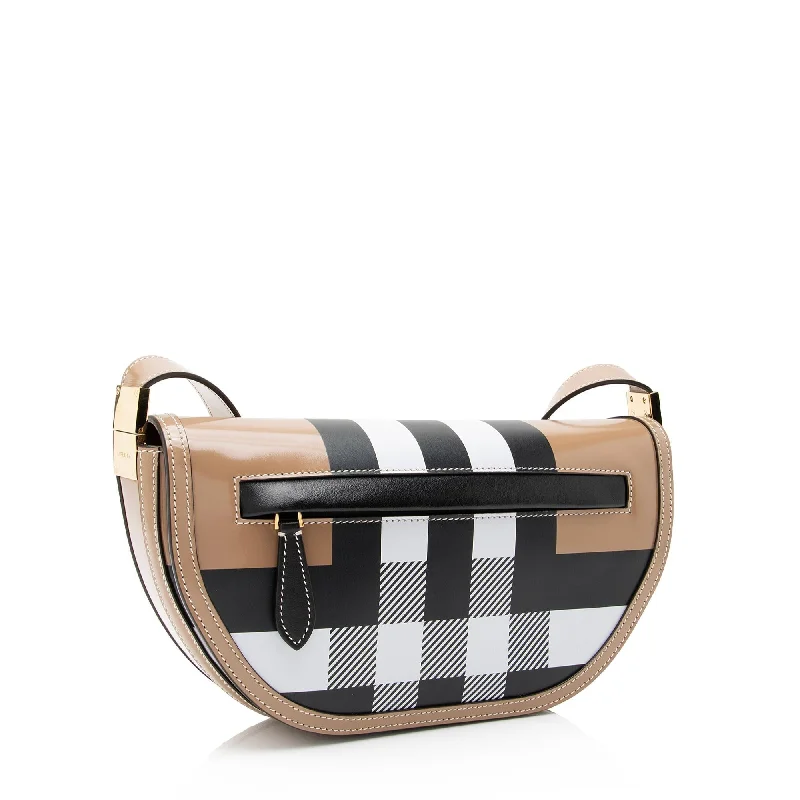 Bags For College Students On A Budget Burberry Smooth Calfskin Check Olympia Small Shoulder Bag (SHF-qfl34u)