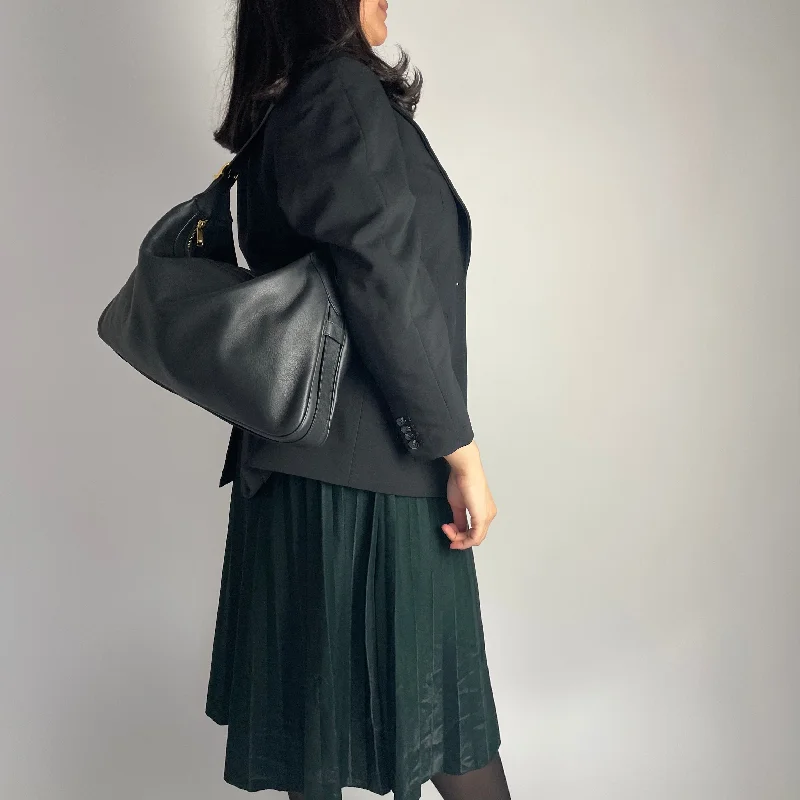 Inspired Bags For Timeless Elegance Celine Black Supple Calfskin Large Romy Shoulder Bag